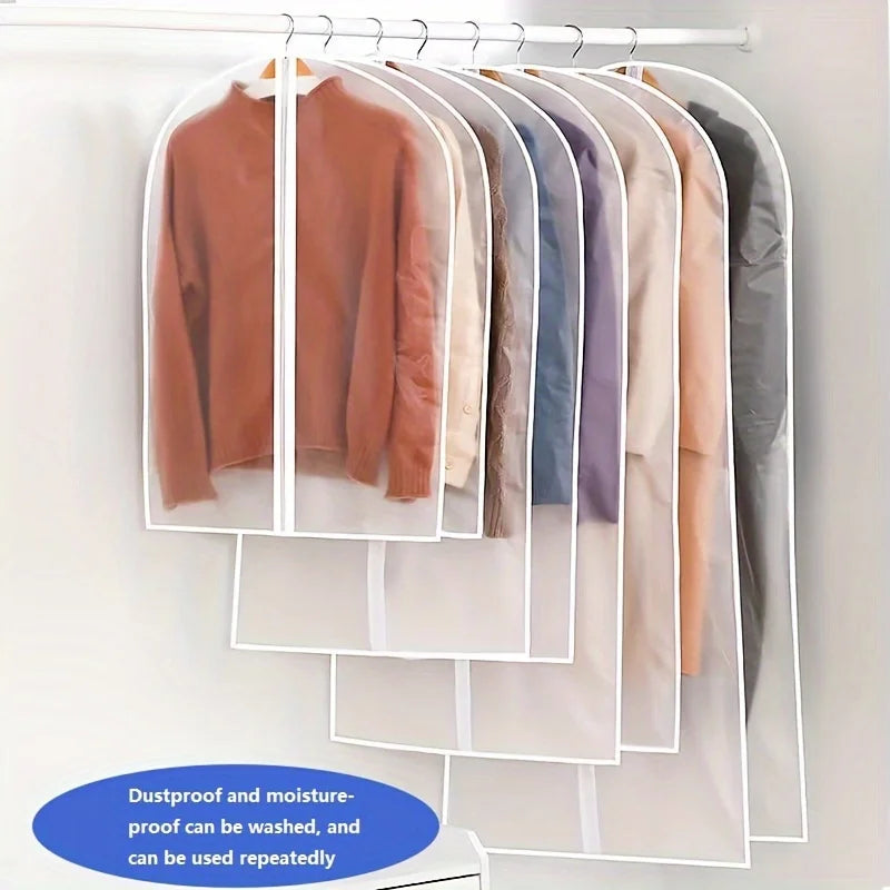 Clothes Hanging Dust Cover Wedding Dress Storage Bag Transparent