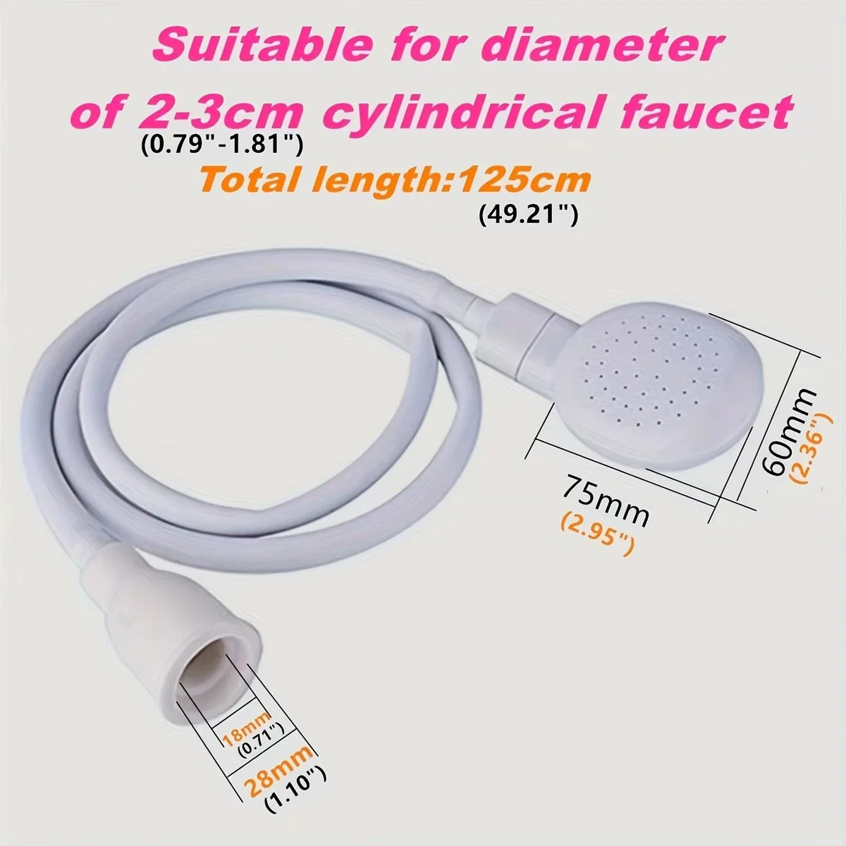 Handheld Shower Head Sprayer with Hose – Sink & Pet Wash