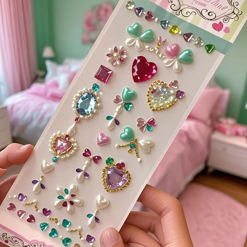 Acrylic Crystal Gem Face Stickers – DIY Makeup & Performance
