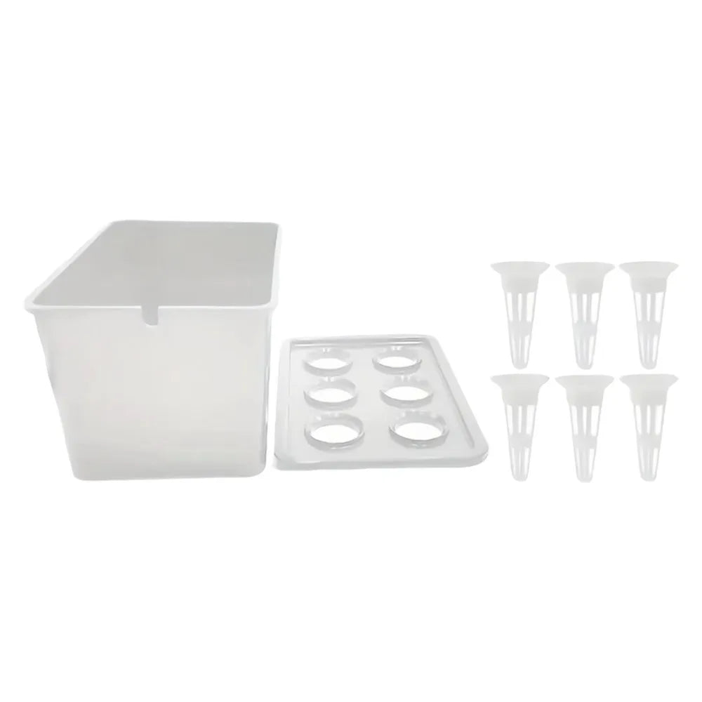 6-Hole Hydroponic Grower Kit | Self-Watering Indoor Herb Garden
