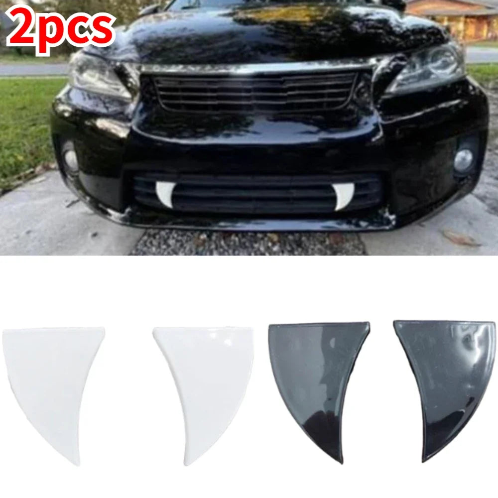 3D Vampire Fang Car Grille Decor – Halloween Devil Horns 2-Pack