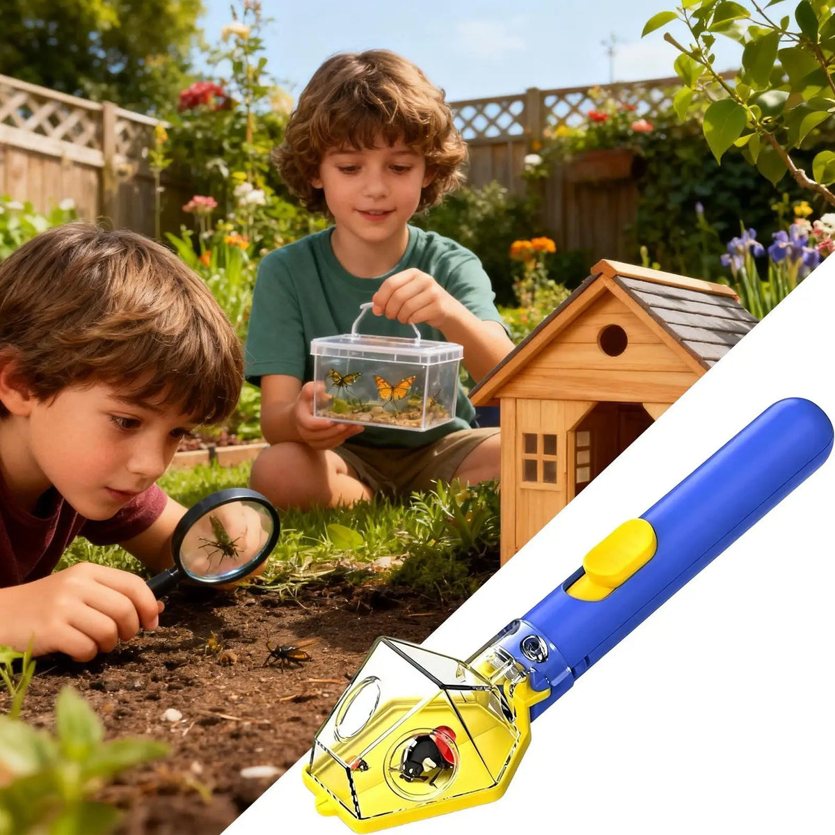 Kids Insect Catcher Bug Observer Toy with Magnifier Lens