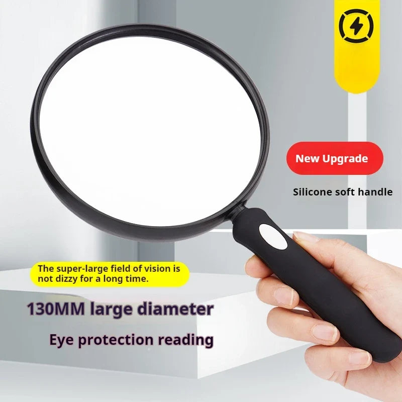 130mm PMMA Magnifying Glass with Soft Handle – HD Lens