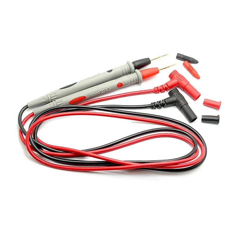 Gold-Plated Needle Tip Multimeter Test Probe Leads – 2 Pcs