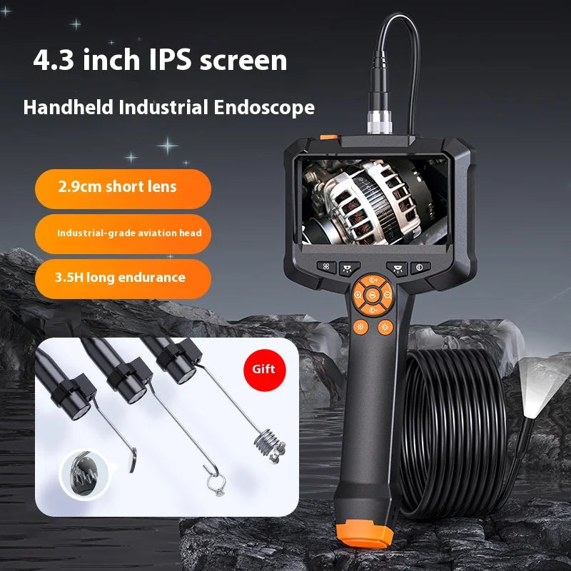 HD Handheld Inspection Camera – Pipeline Borescope with Screen