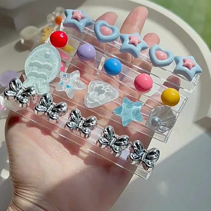 Cartoon Nail Brush Holder Stand | Acrylic Pen Rack Organizer