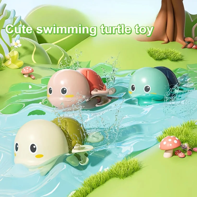 3 Cute Wind-up Animal Frog Water Spray Toy Plastic Bath