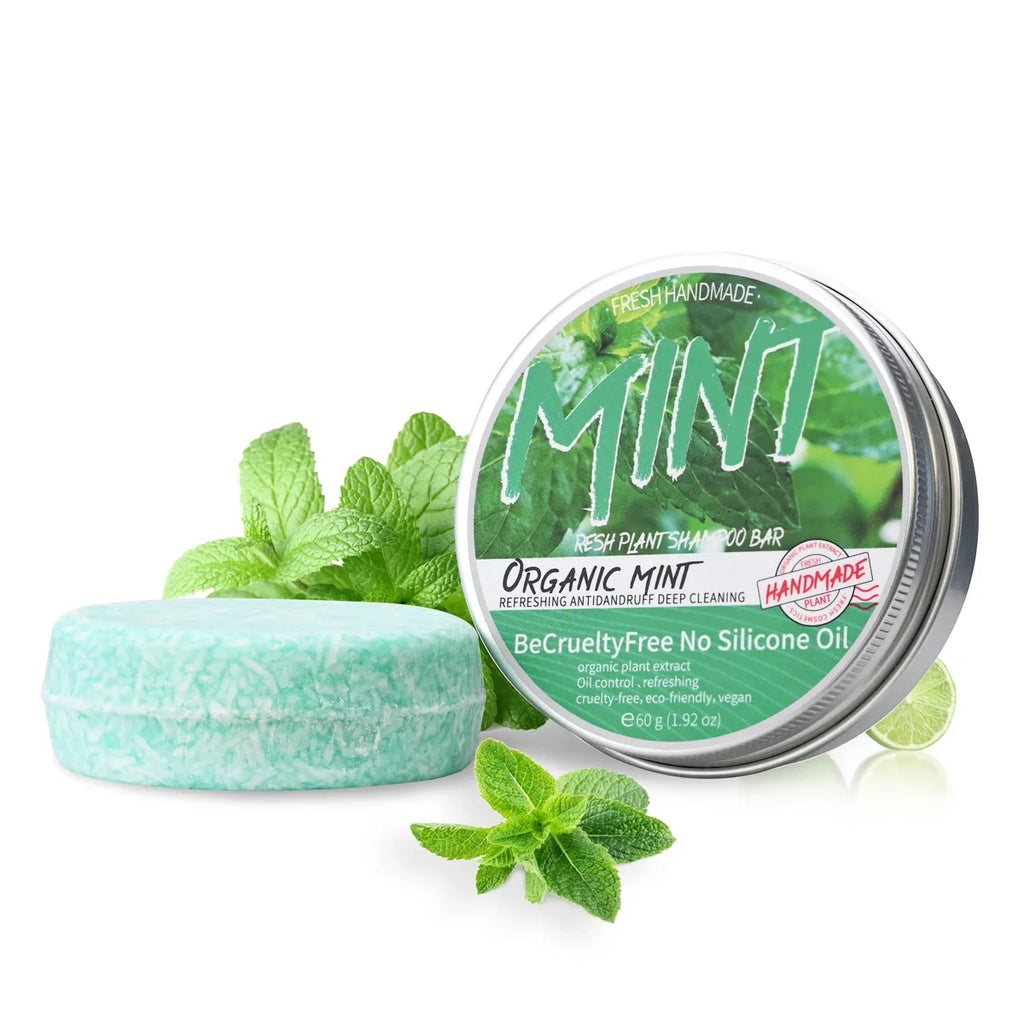 Mint Glycerin Solid Shampoo Bar – Nourishing Anti-Dandruff