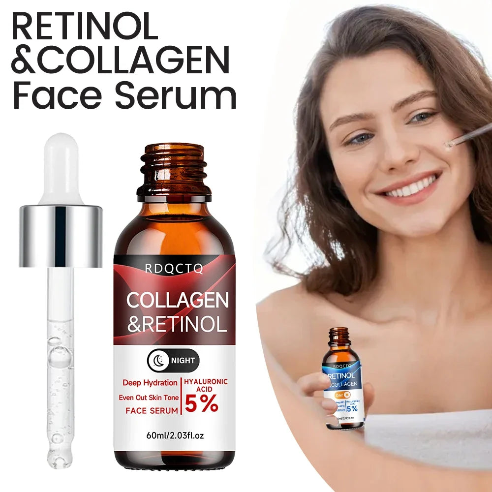 Retinol & Collagen Day Night Serum 2-Pack | Hyaluronic Acid