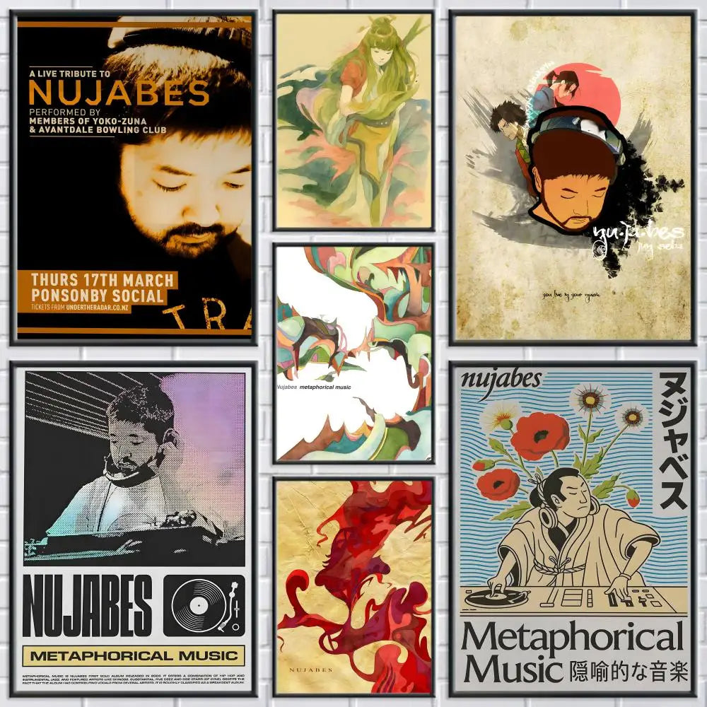 Nujabes Album Canvas Wall Art – Vintage Abstract Poster Print