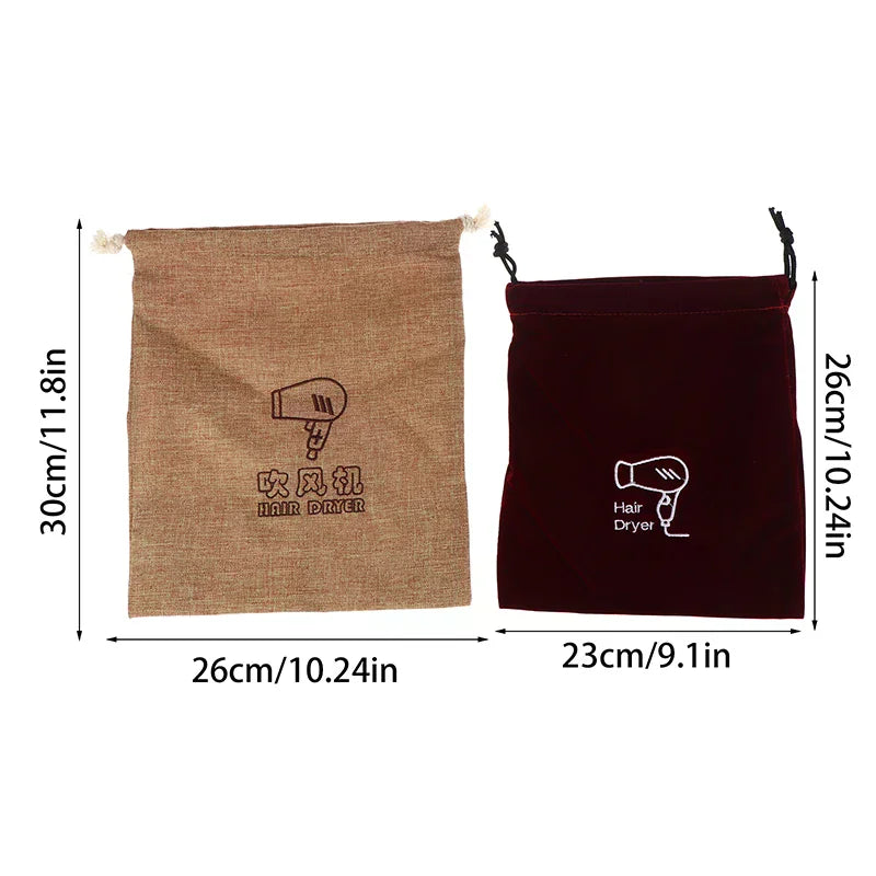 Hair Dryer Drawstring Storage Bag – Dust Cover & Travel Pouch
