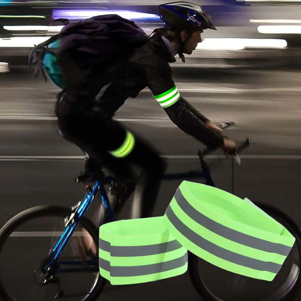 8-Pack Reflective Armbands – High Visibility Safety Straps