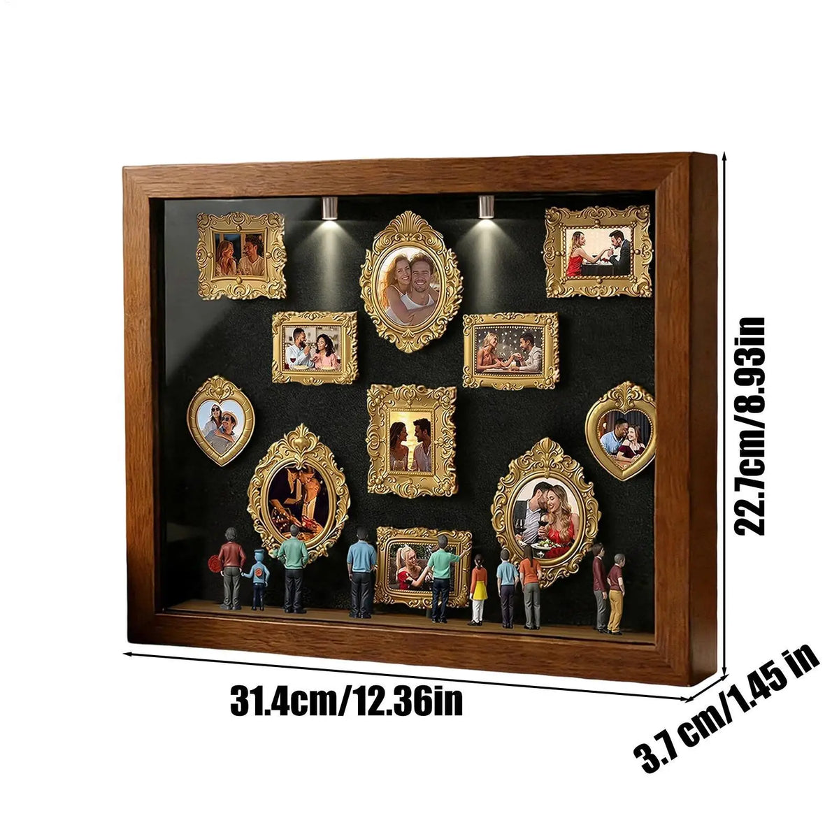 Silhouette Box Photo Display Case Light 11 Miniature Frame 8