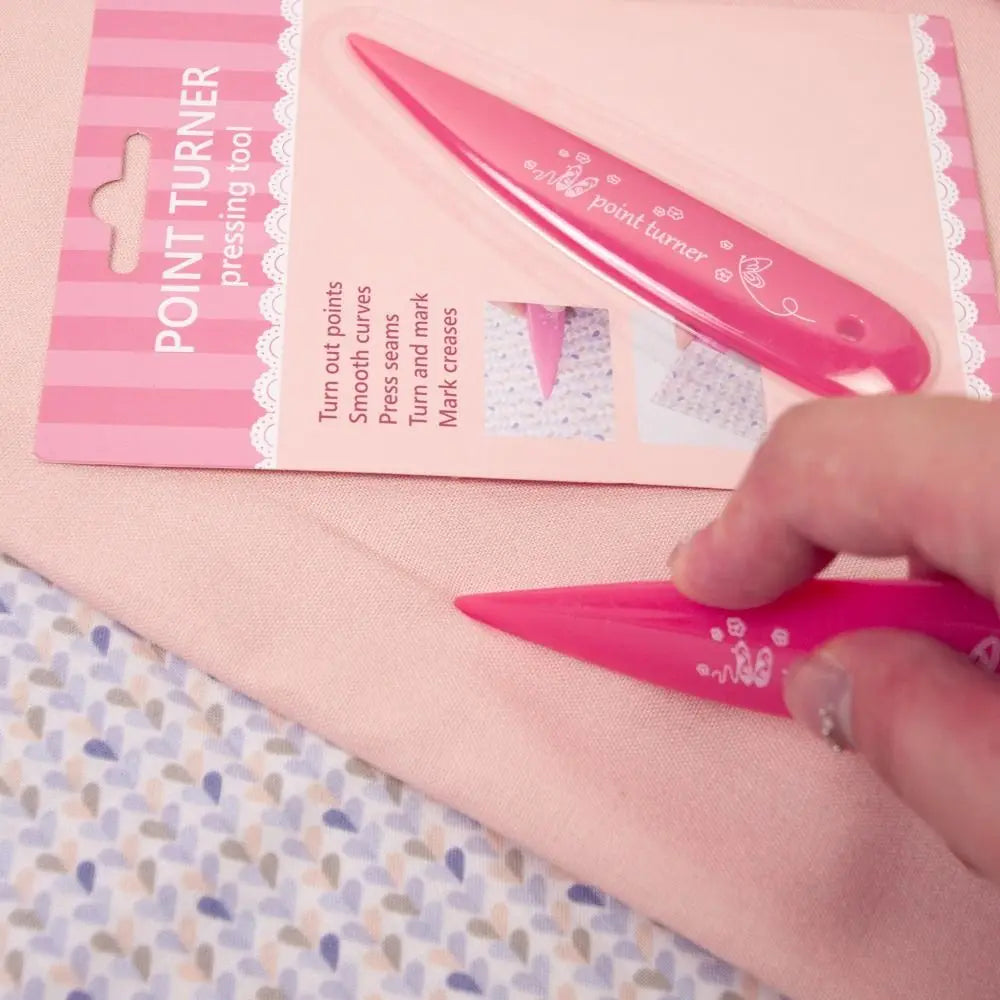 Pink Sewing Bone Folder Fabric Crease & Marking Tool