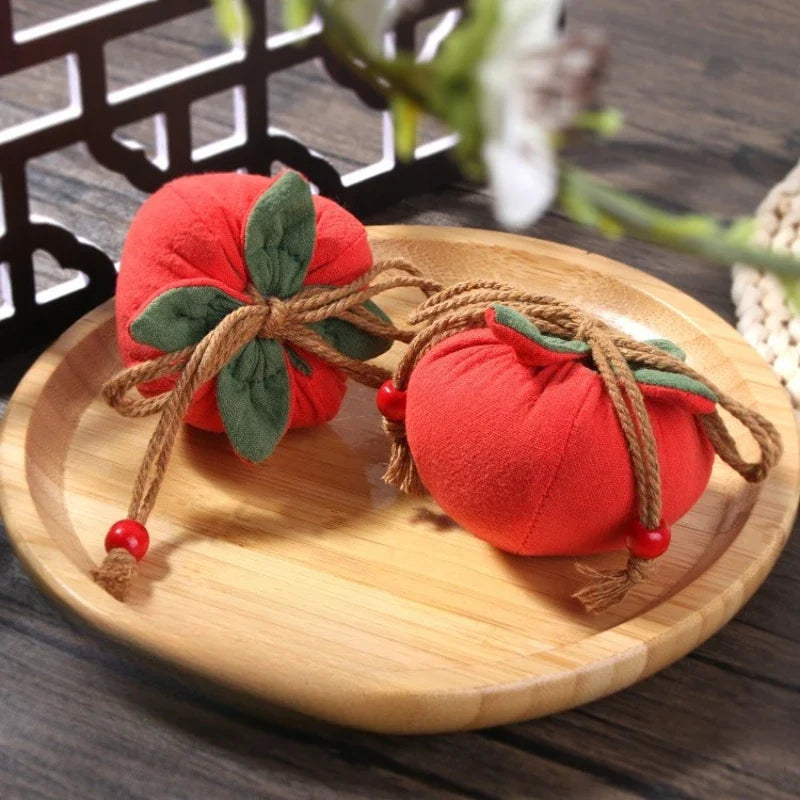 Persimmon Pendant Incense Sachet Bag – Car Charm & Good Fortune