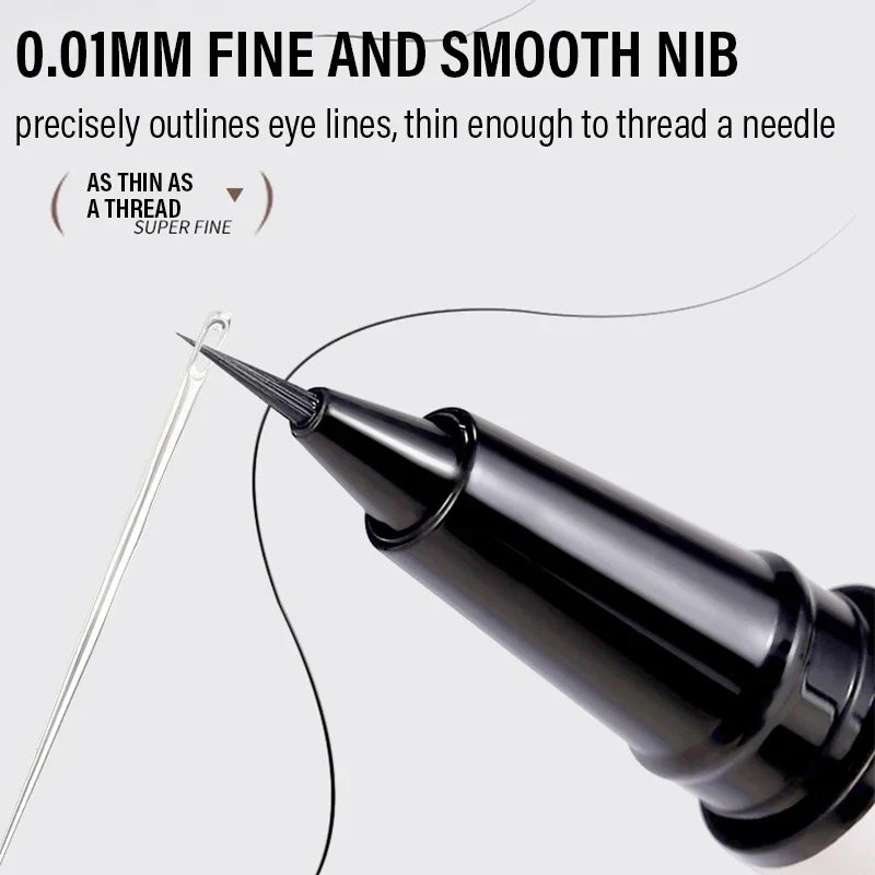 0.01mm Ultra Fine Eyeliner Pen – 24H Waterproof, 3 Colors