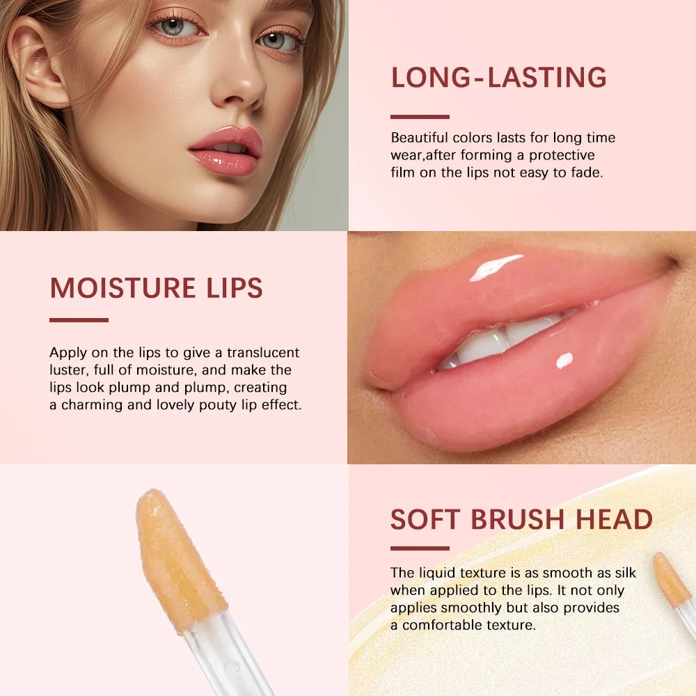 Strawberry Tinted Lip Oil Gloss – Hydrating & Plumping | ibcccndc
