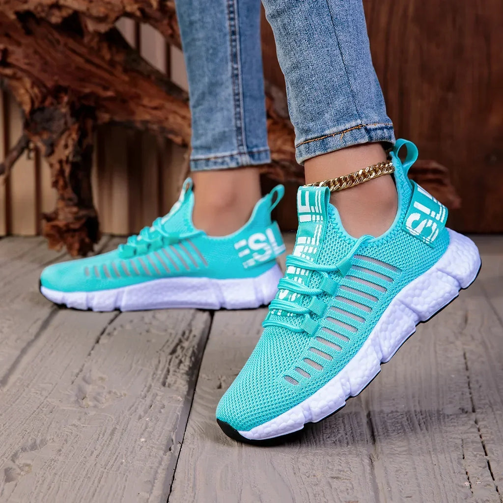 AZGB Pink Mesh Sneakers – Lightweight Women's Sports Shoes