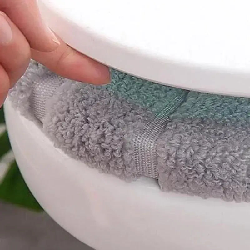 Warm Soft Thickened Toilet Seat Cover Cushion with Handle