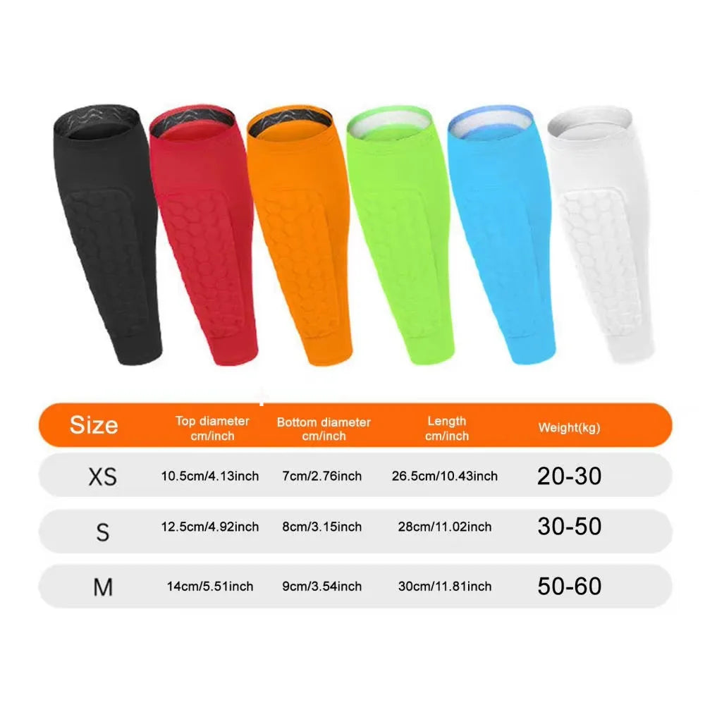 Soccer Shin Guards Calf Compression Sleeve | Youth & Adult