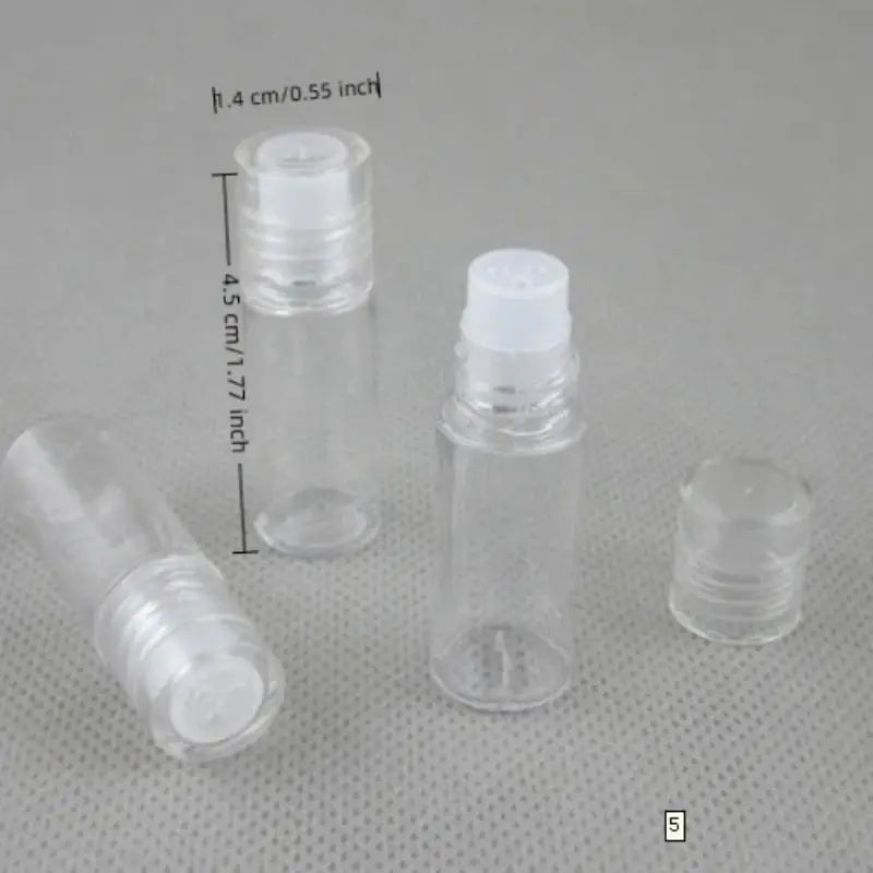 5-Pack 3ml Refillable Loose Powder Containers with Sifter