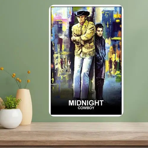 Midnight Cowboy Metal Movie Poster Sign | Vintage Wall Art