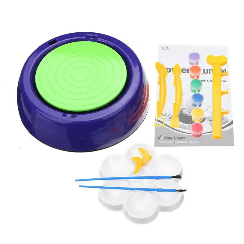 Kids Electric Pottery Wheel – DIY Clay Art & Craft Set for Children