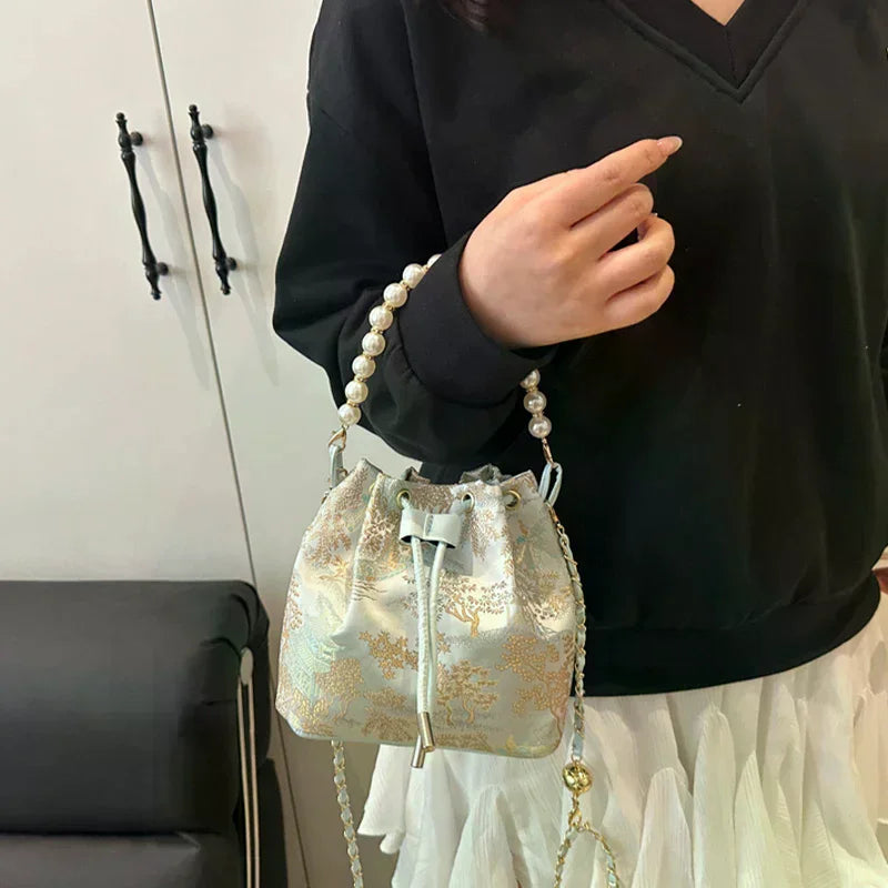 Chinese Embroidery Women's Handbag – Shoulder & Crossbody Tote