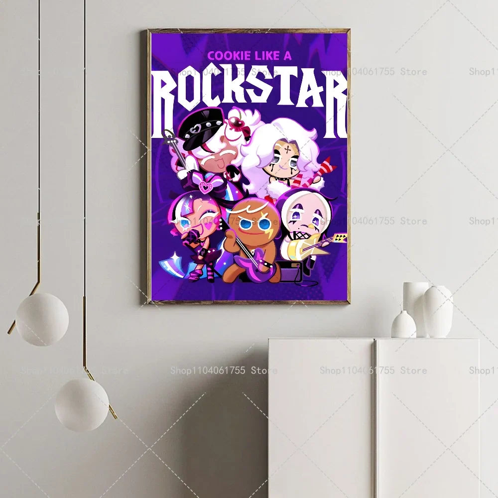 Cookie Run Kingdom Game Poster – Waterproof Wall Art Sticker