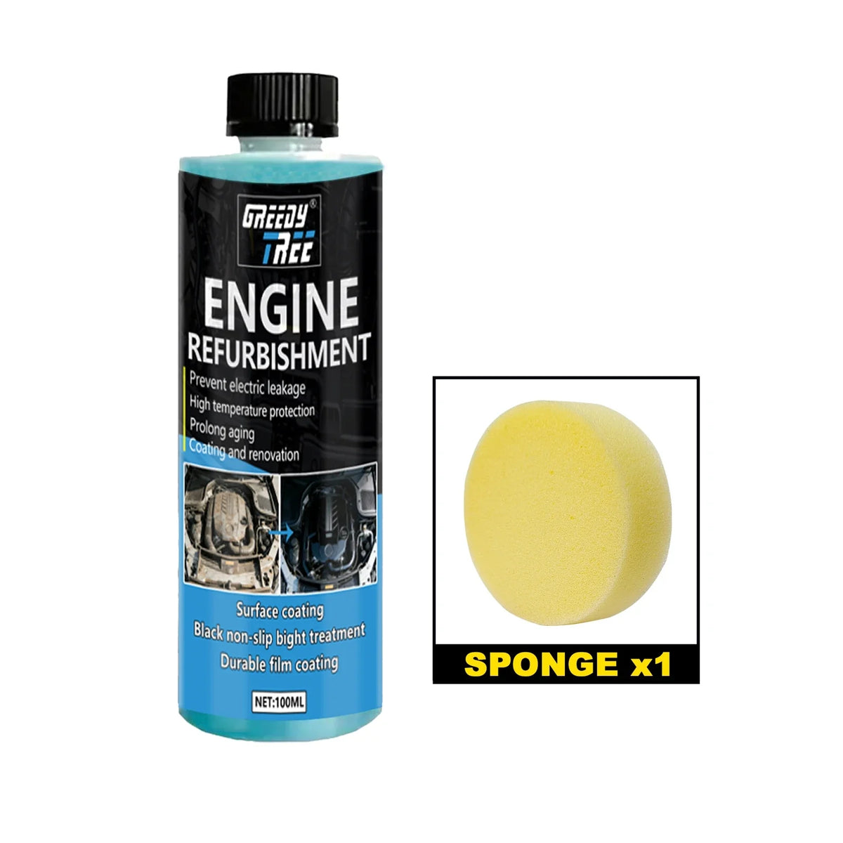 Rinse-Free Car Engine Compartment Cleaner Spray – 100ml