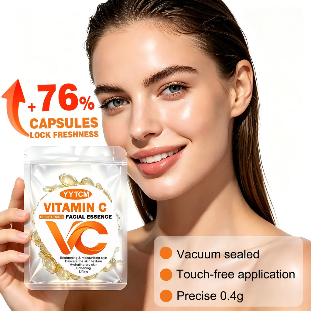 Vitamin C Face Serum Capsules – Brightening, Firming & Hydrating