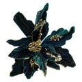 Glitter Artificial Christmas Cloth Flowers | Tree & Home Décor