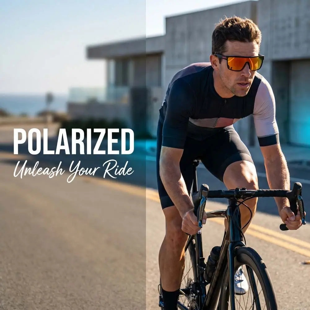 UV400 Cycling Glasses – Lightweight Flip-Up Sports Sunglasses