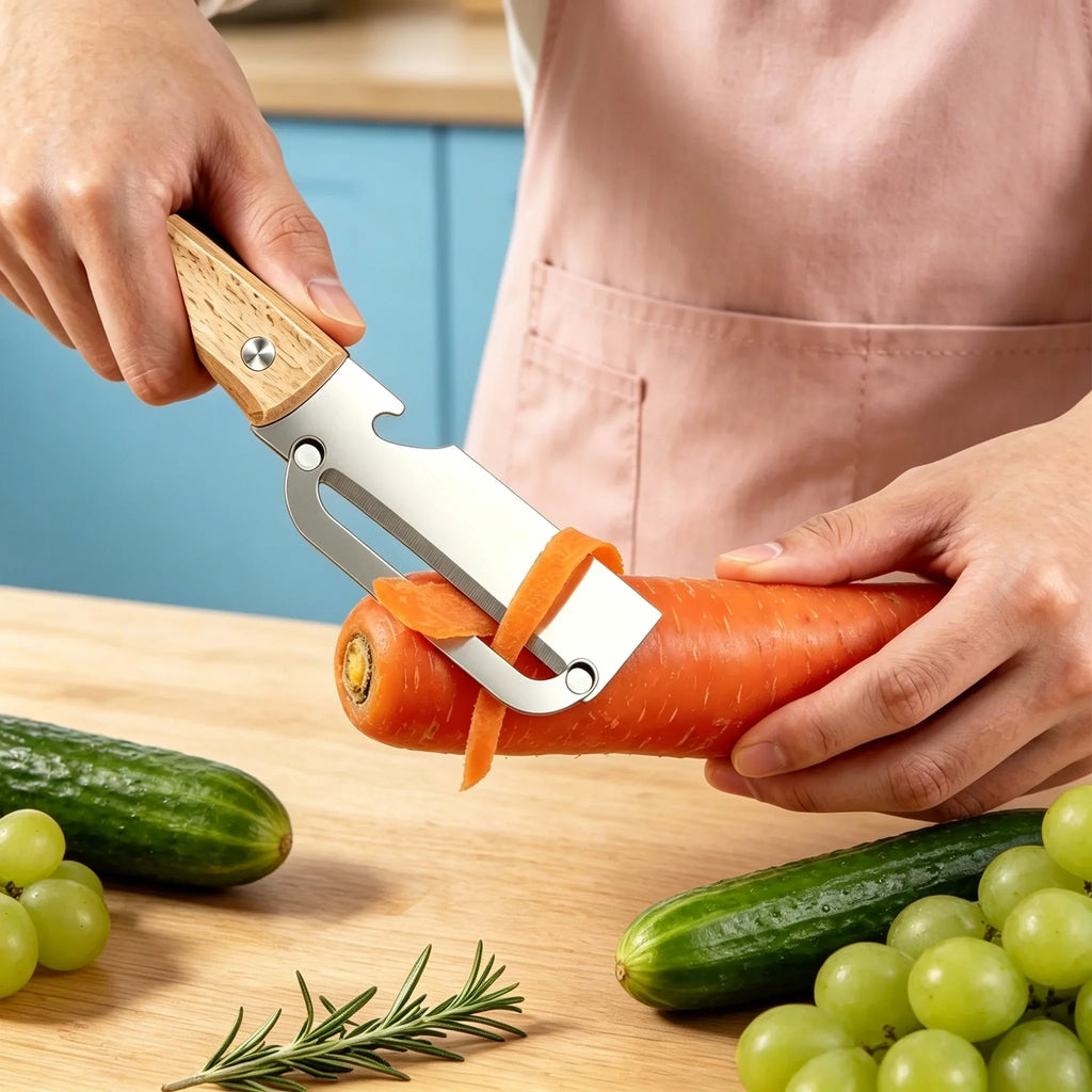 Stainless Steel Fruit & Vegetable Peeler Knife – Multi-Use