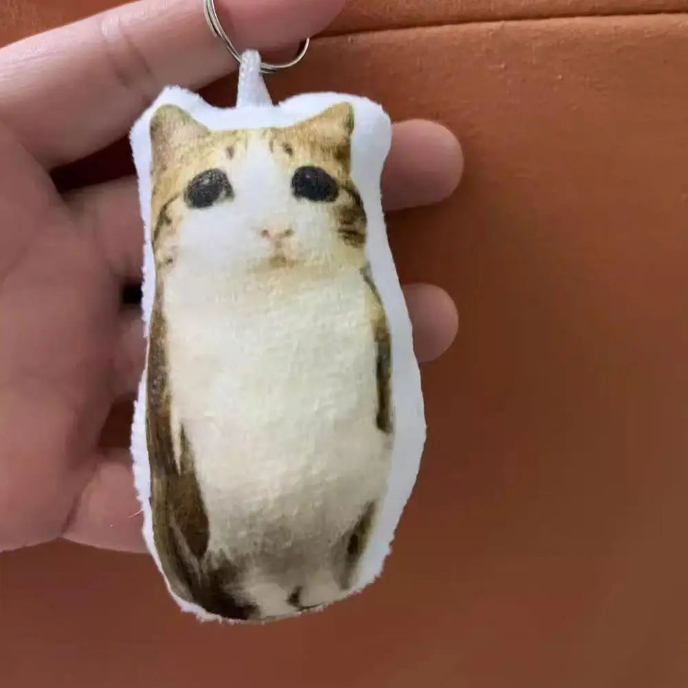 Meow Sound Cat Plush Keychain – Squeeze & Play Cute Pet Gift