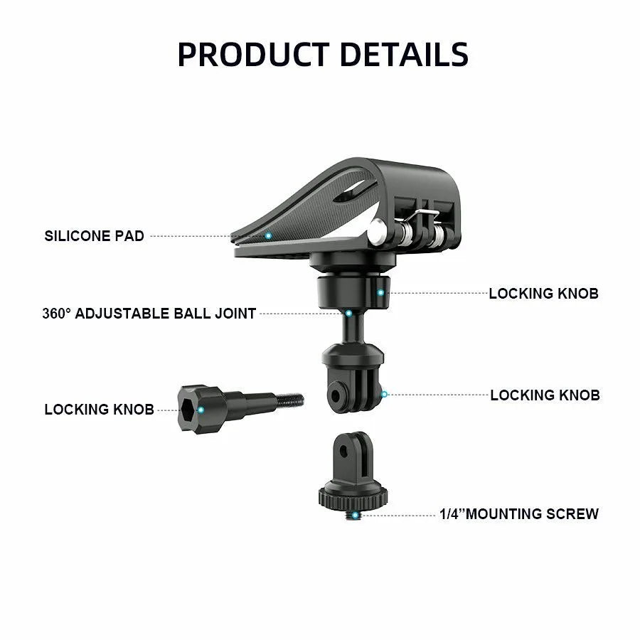 Car Sun Visor Mount for GoPro, Insta360 & DJI Osmo