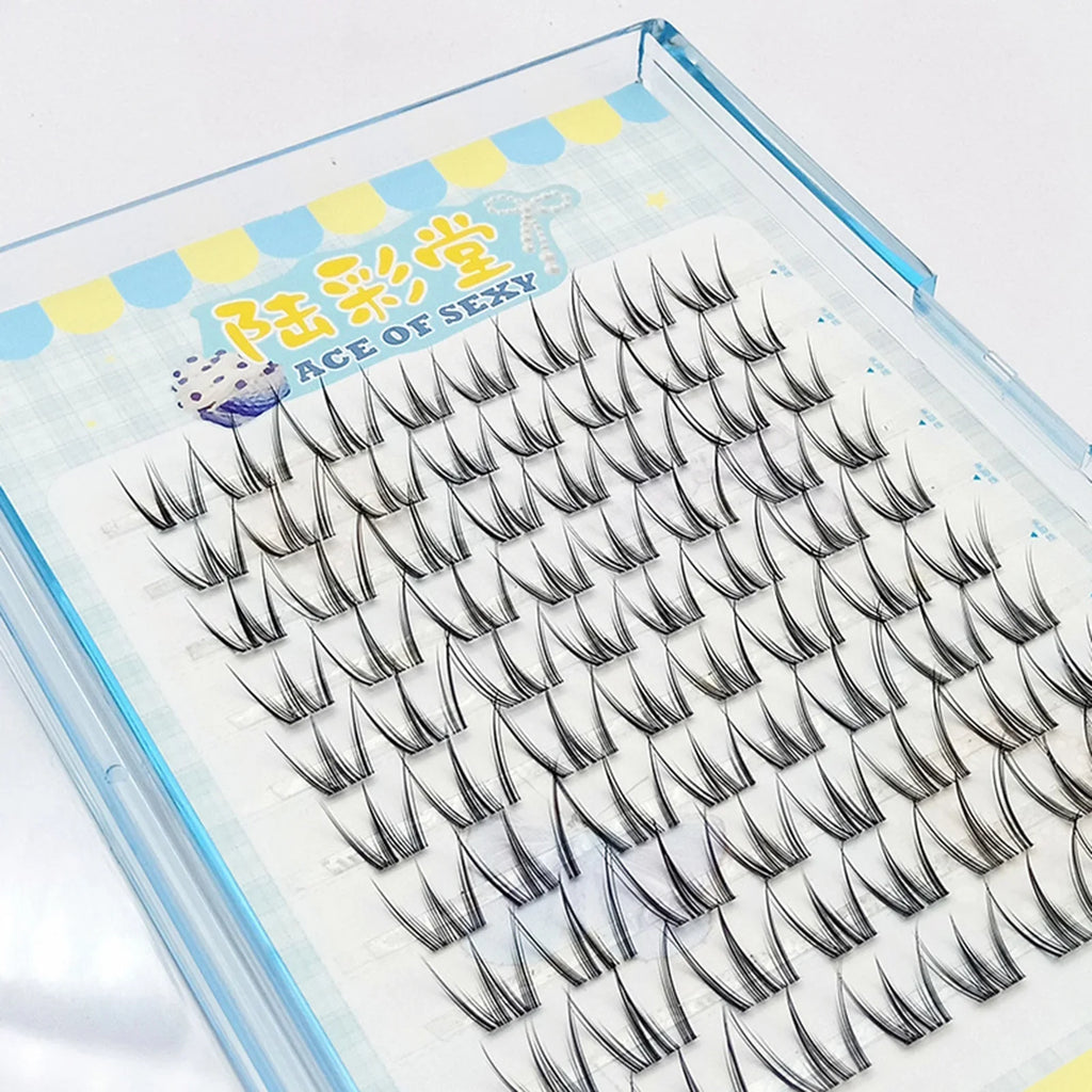 Wispy False Eyelashes 10 Rows | Natural Fluffy Cluster Lashes
