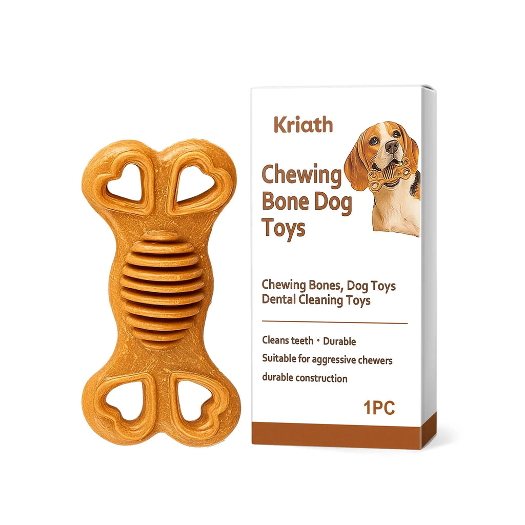 Dog Chew Toy Dental Bone – Safe for Puppies & Large Dogs