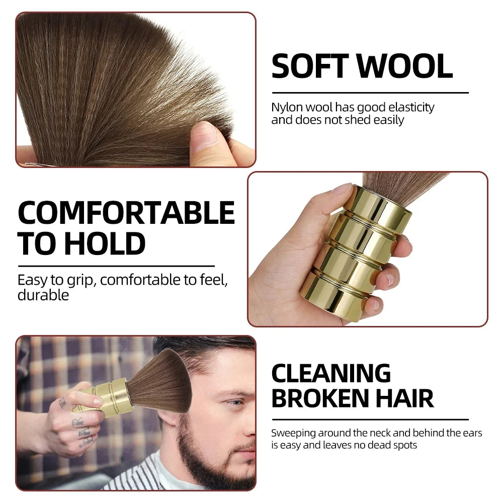 Soft Barber Neck Duster Brush – Salon Hair Sweeping Tool