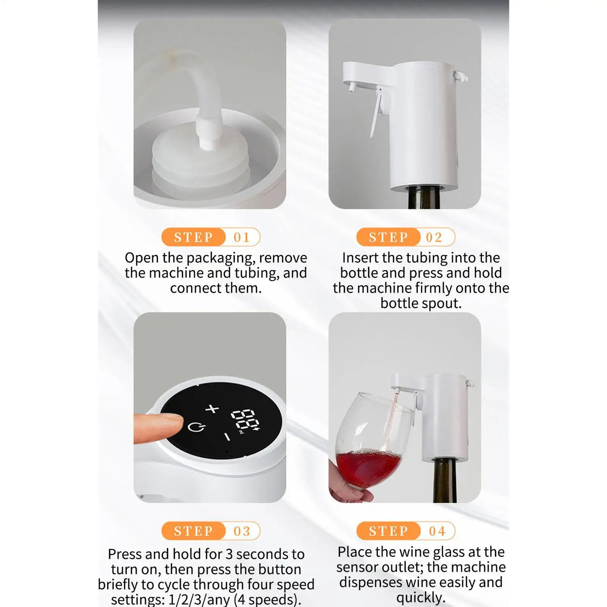 Electric Wine Aerator Pourer | Touch Screen Smart Decanter