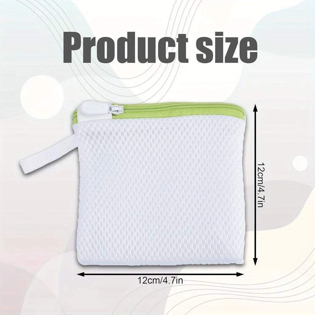 4-Pack Laundry Ball Mesh Bags – Zipper Washing Machine Bags