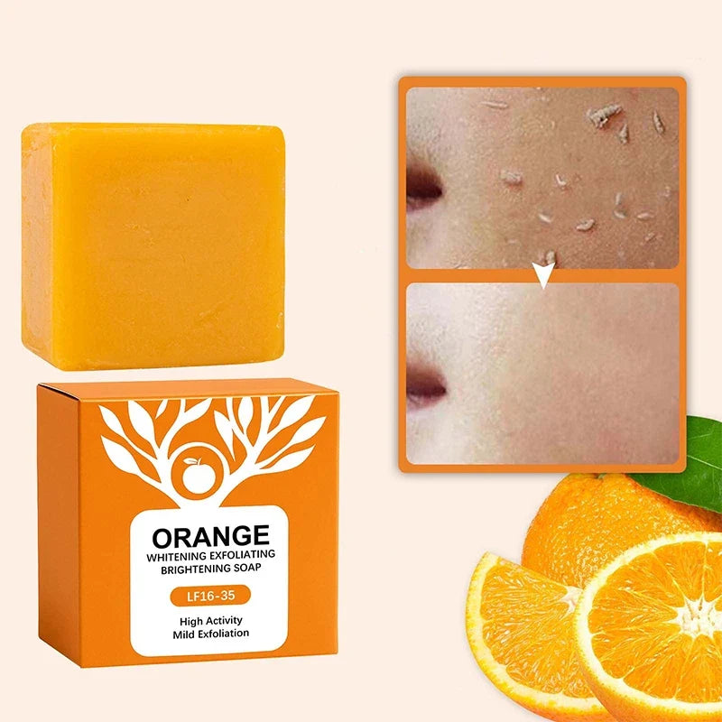 Orange Enzyme Brightening Soap Bar | Gentle Exfoliating 100g