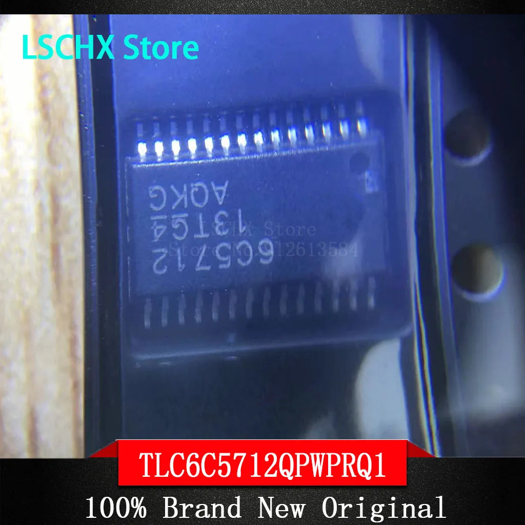 5pcs TLC6C5712QPWPRQ1 HTSSOP-28 Automotive 12-Bit LED Driver IC