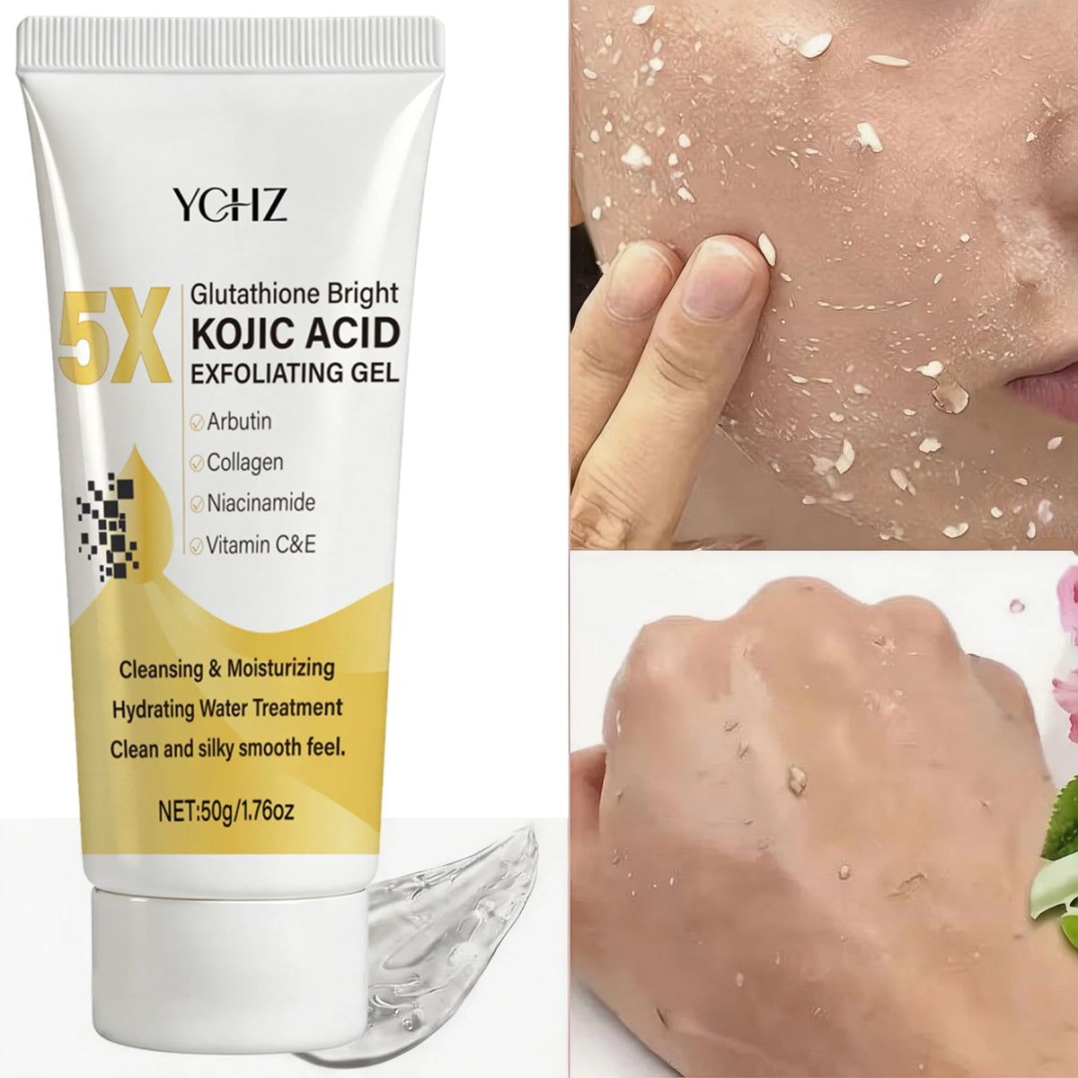 Kojic Acid Exfoliating Gel – Brighten, Even Tone & Moisturize