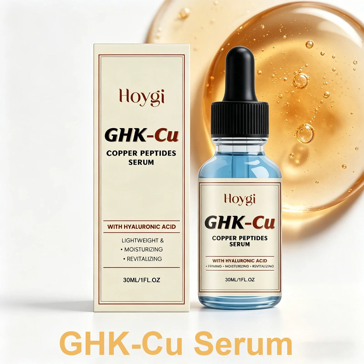 Hoygi GHK-Cu Copper Peptide Serum | Hyaluronic Acid Face Essence