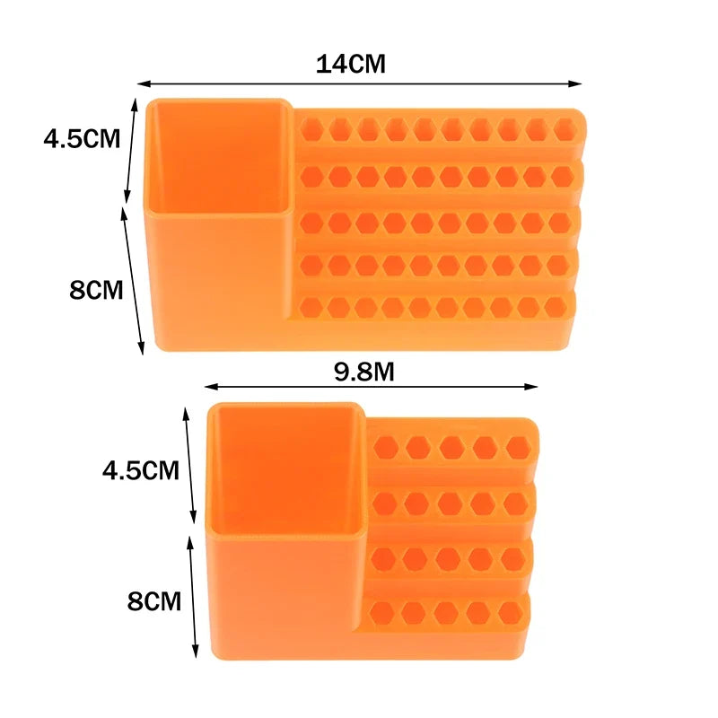 Drill Bit Organizer 20/50 Hole Screwdriver Bit Holder Stand