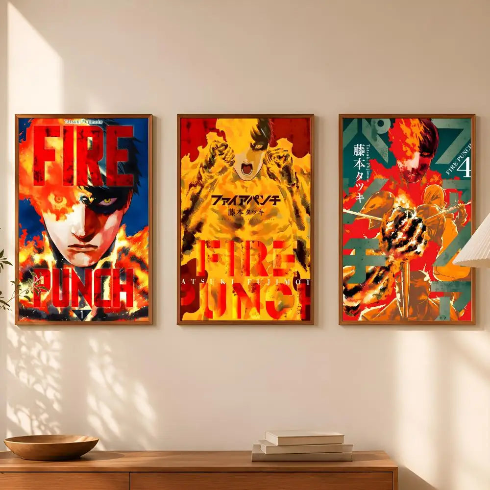 Fire Punch Anime Self-Stick PVC Wall Poster – HD Waterproof Art