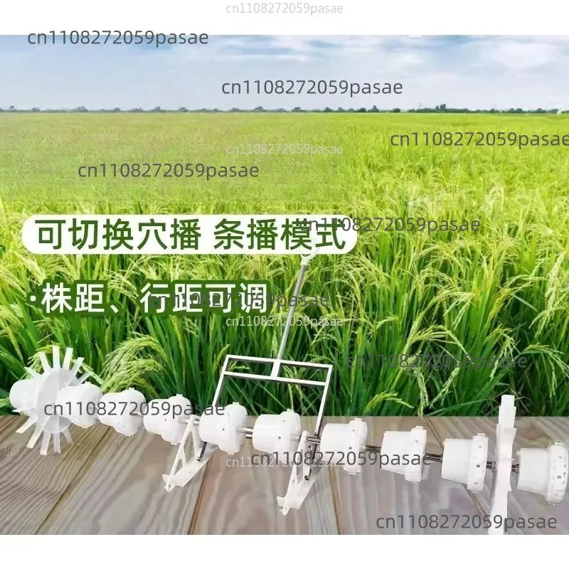 Hand-Held Rice Drum Seeder – Multifunction Paddy Planter Tool