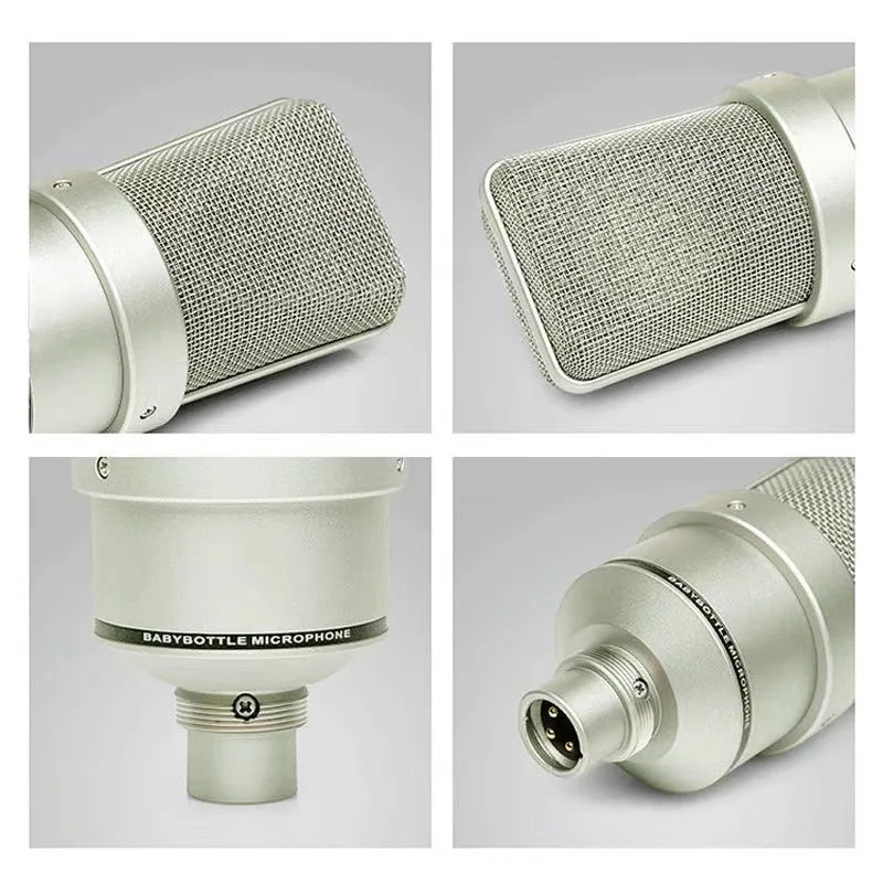 AyeBeau Studio Condenser Microphone – Wired Cardioid Mic Kit