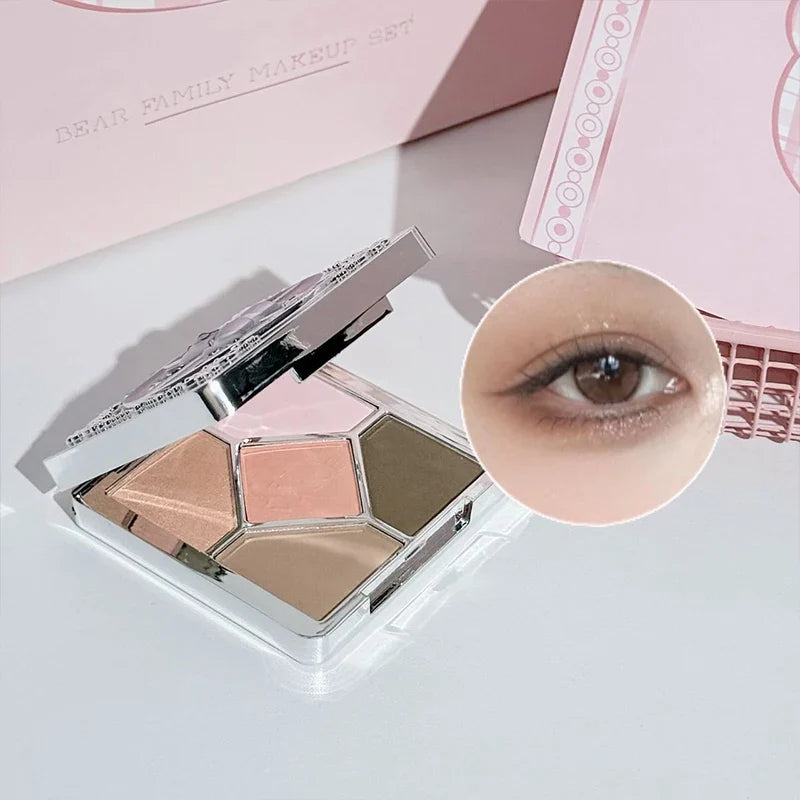 Art Value 7-Piece Makeup Set – Lip, Blush, Eye & Necklace